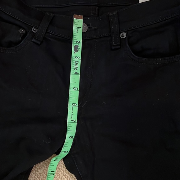 rag & bone black jeans with side zippers - Picture 7 of 12